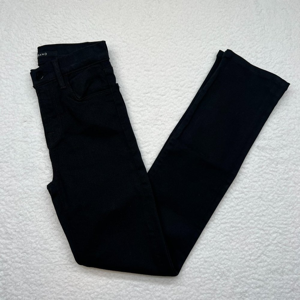 J Brand  Maria Straight Seriously Black Jeans Size 23